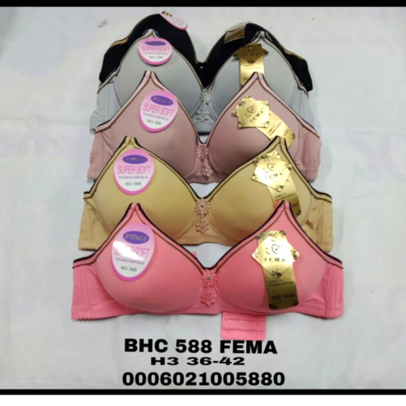 Bra POLOS Super Soft Bh Busa empuk fema awet kait 3