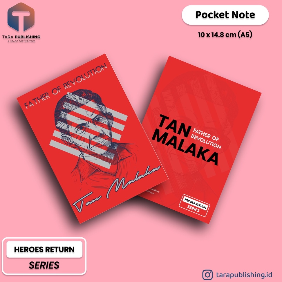 

Pocket Note TAN MALAKA FATHER OF REVOLUTION - Notebook Note Book Buku Tulis Catatan Note Agenda Planner