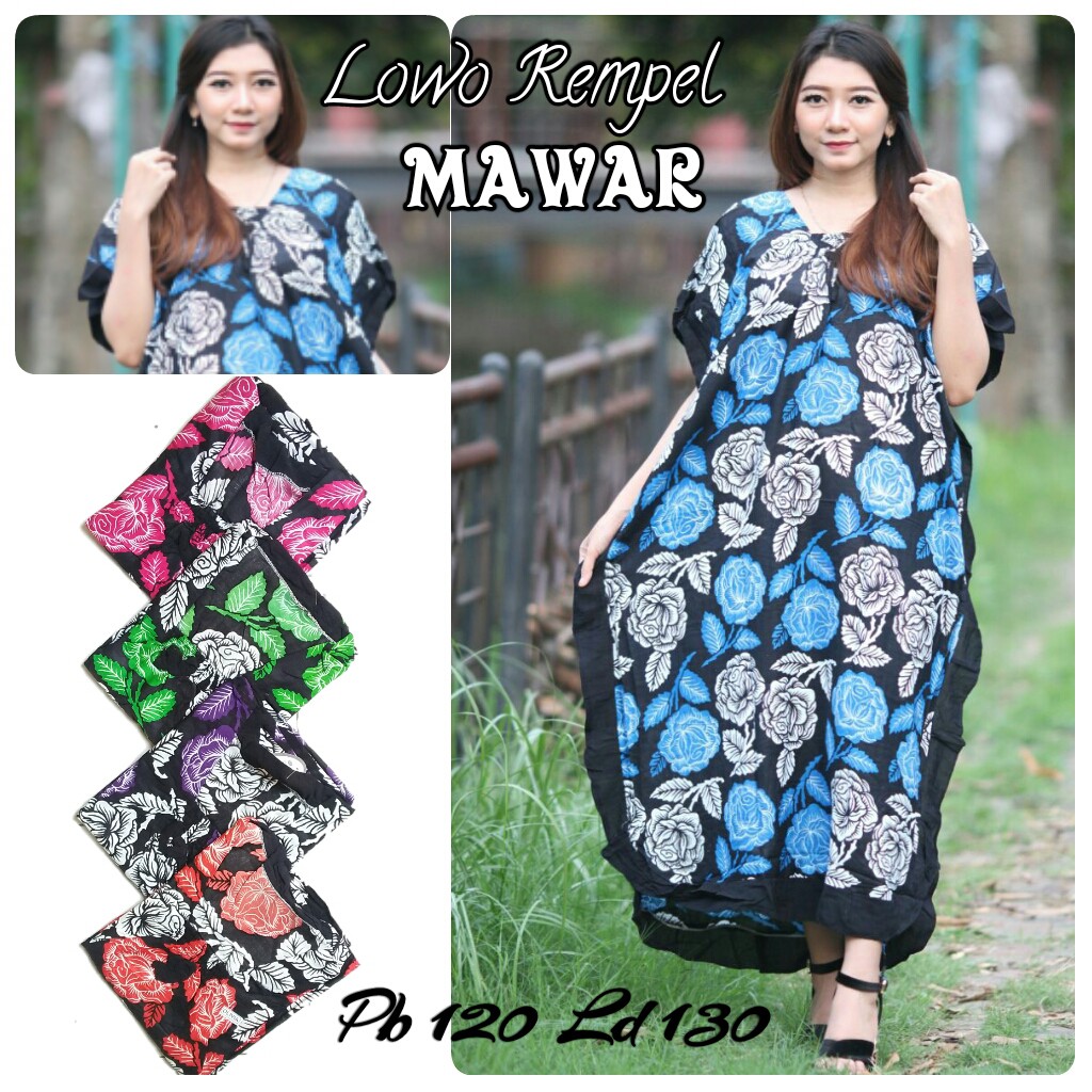 Daster Lowo Mawar / Daster Jumbo / Batik Jumbo / Busui Jumbo