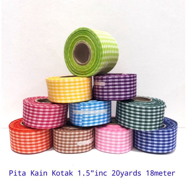 

Pita Kain Kotak 1.5"inc 20yards 18meter