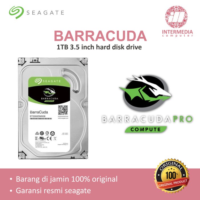 Harddisk Seagate BarraCuda 1TB