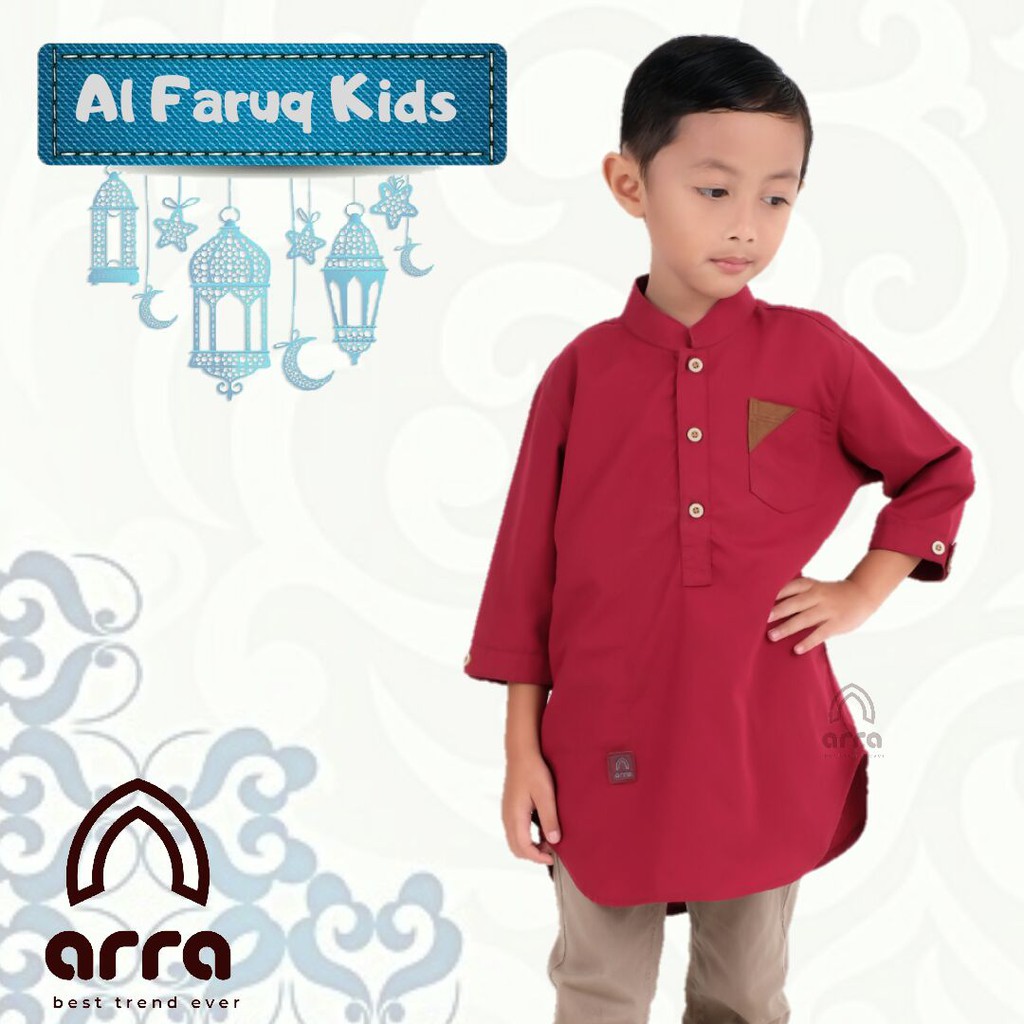BAJU MUSLIM ANAK LAKI-LAKI KOKO ANAK / KOKO DEWASA / KOKO COUPLE KURTA ARRA ORIGINAL BRANDED ALFARUQ