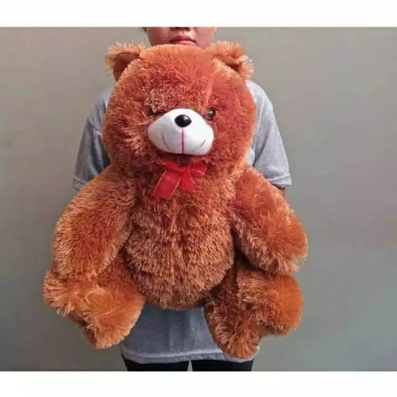 Boneka beruang teddy bear coklat tua besar