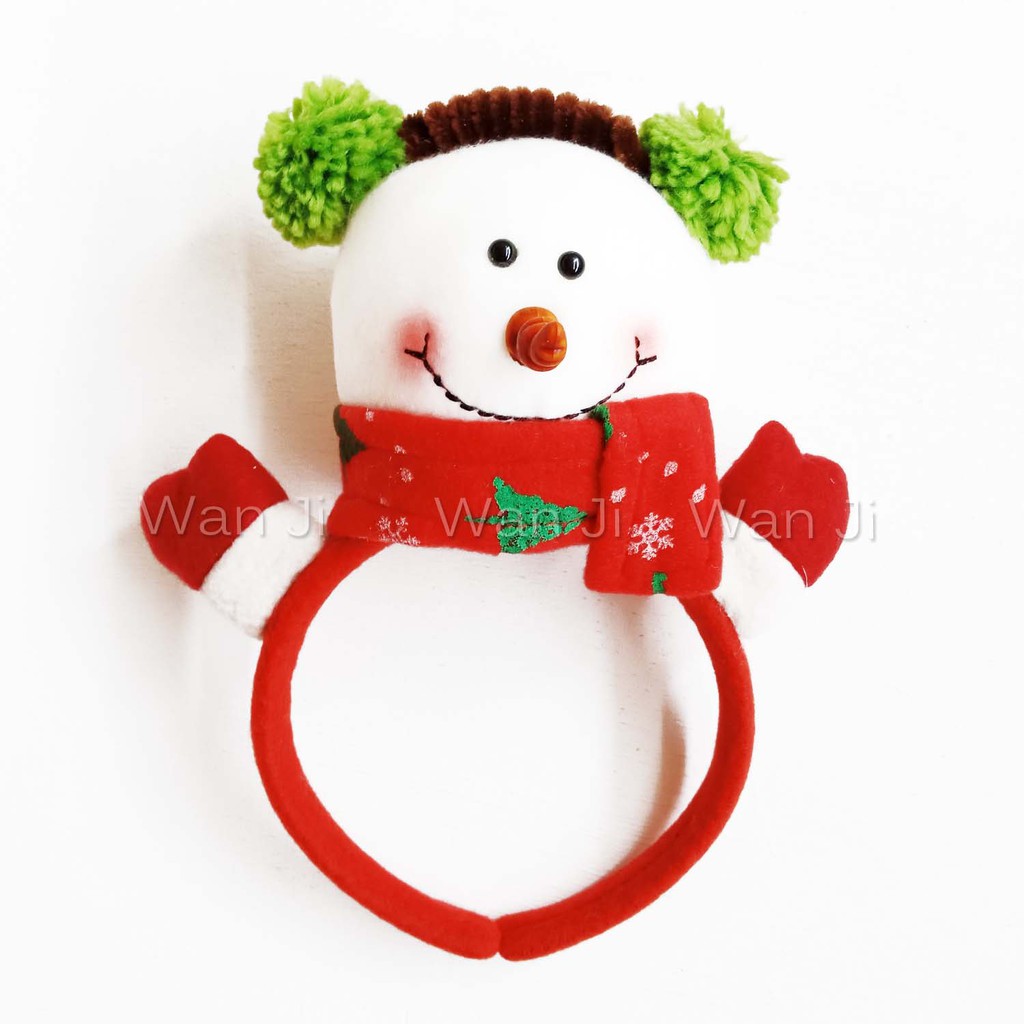 Bando Natal Premium 3D Boneka BN 19-21 | Topi Natal Santa | Aksesoris Tanduk Rusa