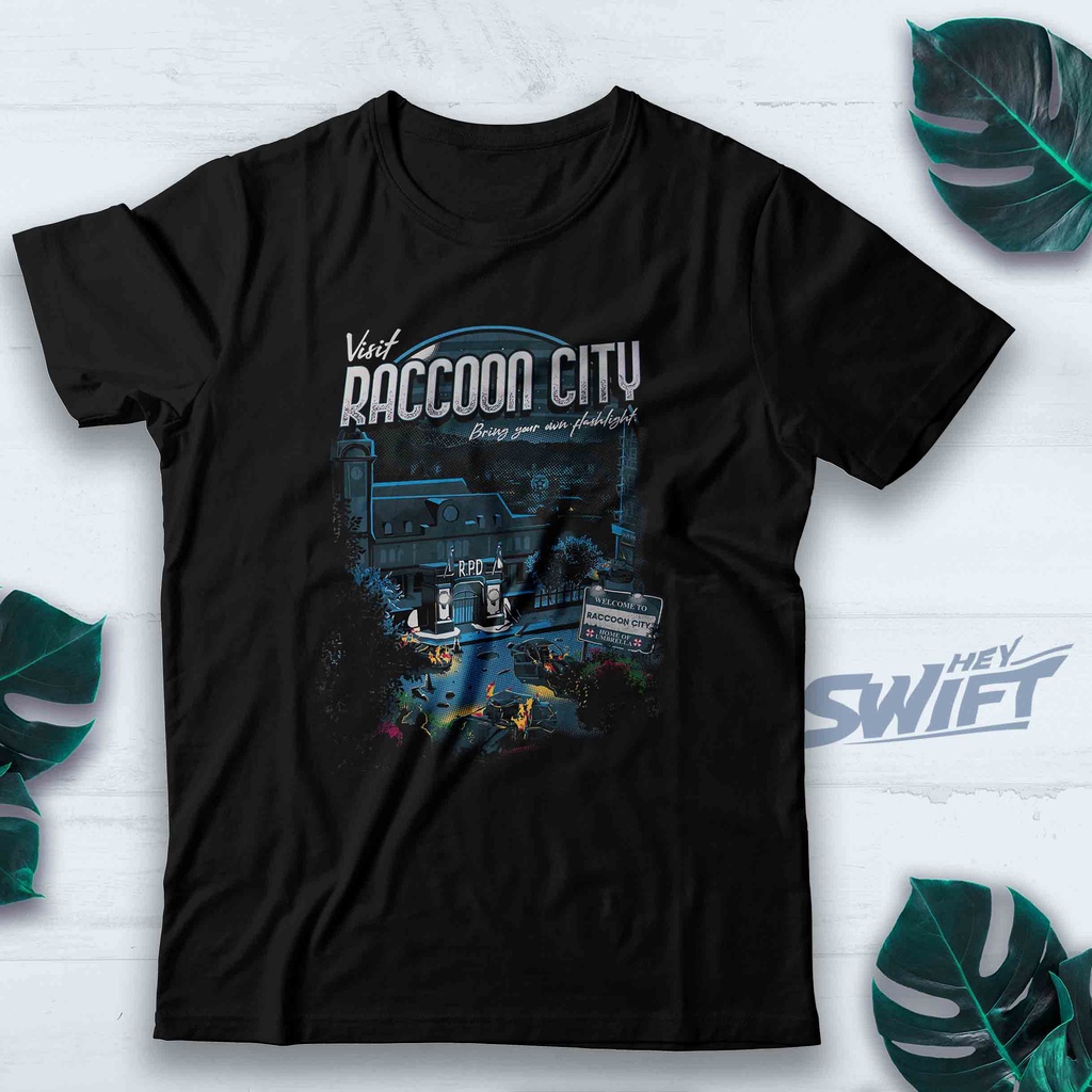 KAOS Visit Raccoon City RESIDENT EVIL TSHIRT BAJU DISTRO
