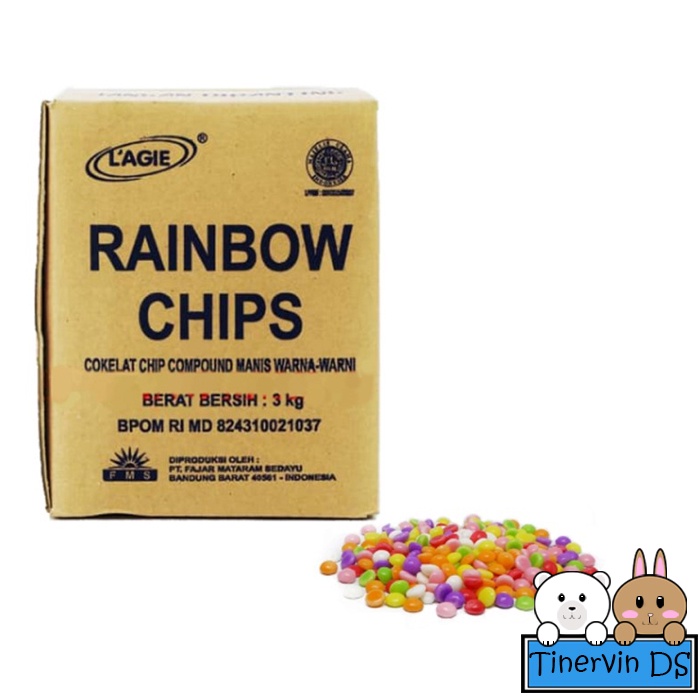 

Chocolate Chips - Lagie Rainbow Chips - REPACK 500gr