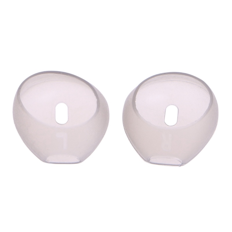 1 Pair For In-Ear Earbuds Clear Silicone Headset Cover Comfortable Headphone Case Ear Tips Silico Ear Pads Non-Slip Sports