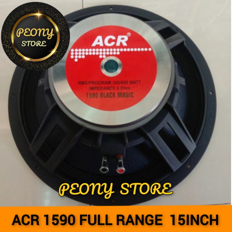 SPEAKER FULL RANGE 15 inch 1590 / ACR 1590 15INCH 15 IN BLACK MAGIC 600 WATT