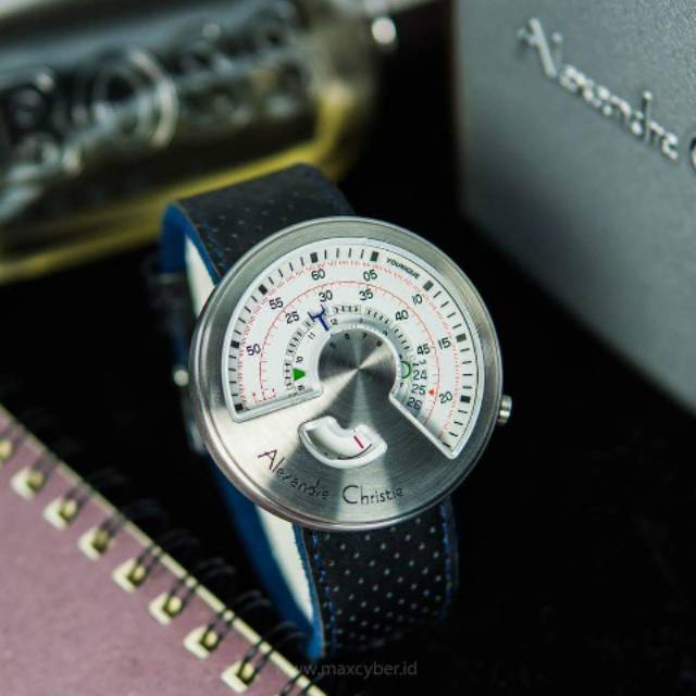 Jam Tangan  Alexandre Christie 8516 Silver Original