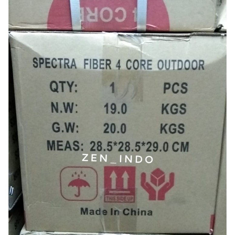 Kabel FO Fiber Optik 4 Core Outdoor 1000 Meter Spectra