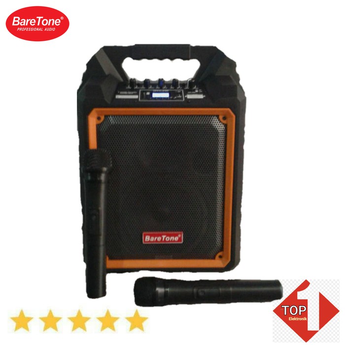 SPEAKER BARETONE PORTABLE MAX 06 MX bonus 2pc busa mic