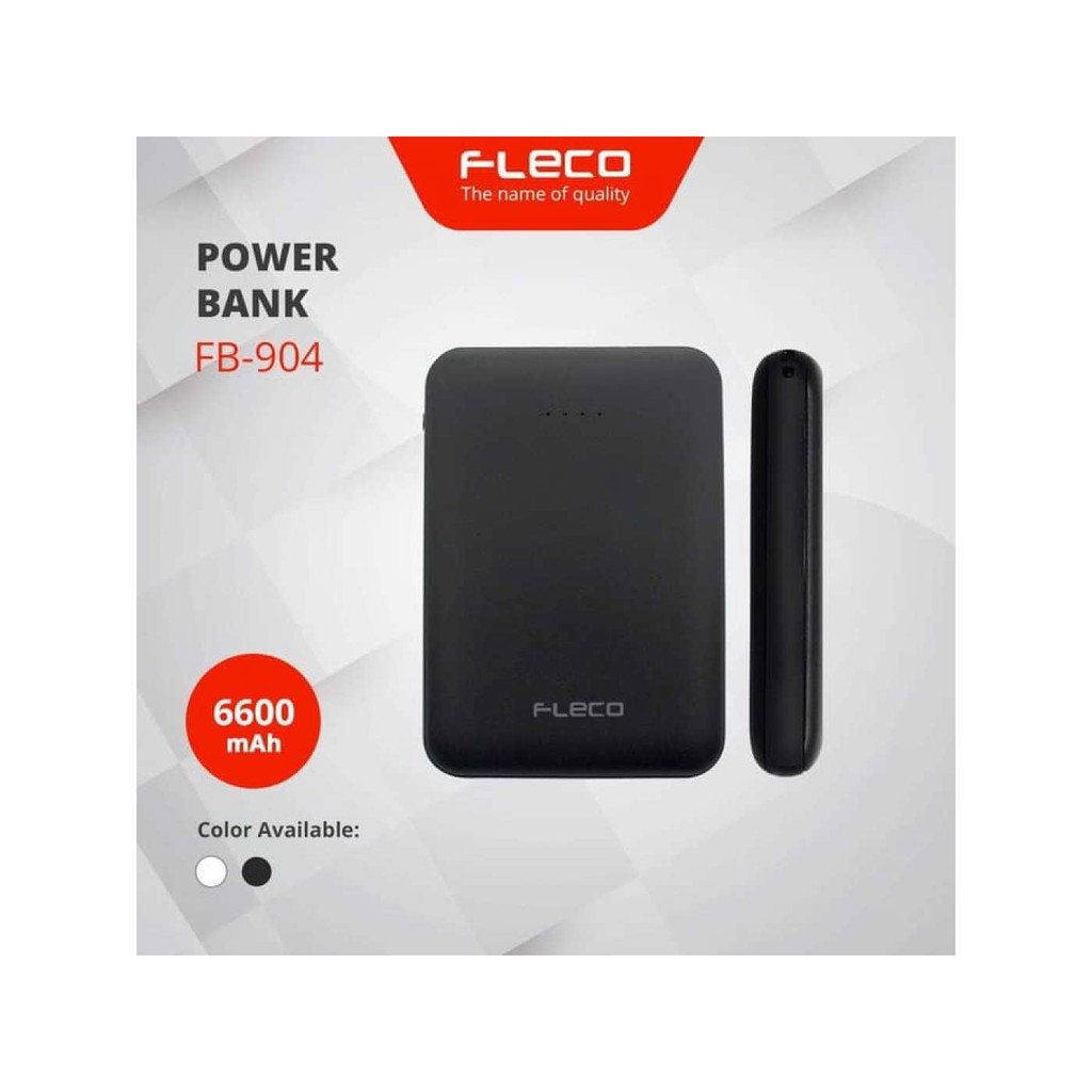 POWER BANK FLECO 6600MAH FAST CHARGING 4.2A