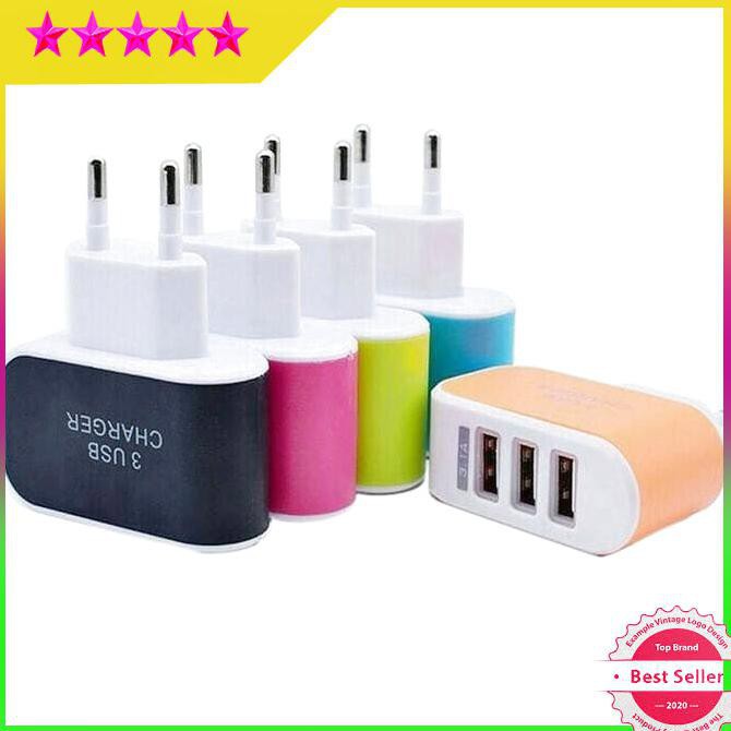 BATOK CHARGER 3 USB  / ADAPTER SAMSUNG 3USB KEPALA CAS ANDROID SB