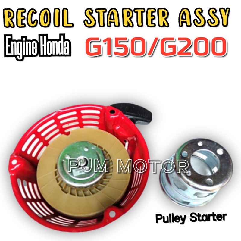g200 Recoil Starter Assy Tarikan Kap Engkol Mesin Honda G200