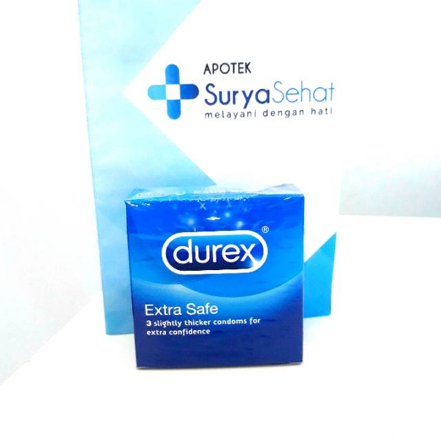 Durex Extra Safe 3s/12s - Kondom Durex Extra Safe- Apotek Surya Sehat