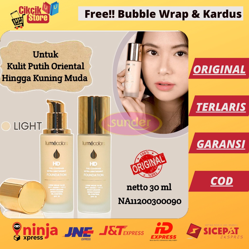 Jual Foundation LIGHT Lumecolors Untuk Kulit Putih Oriental Putih