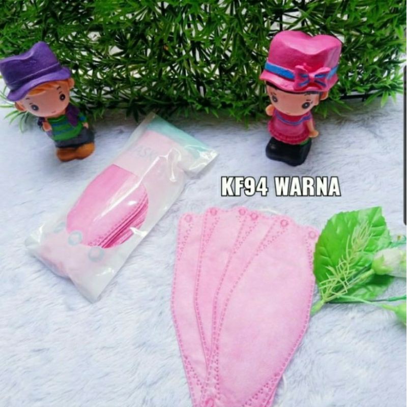 Masker Kf94 Warna Pink Earloop