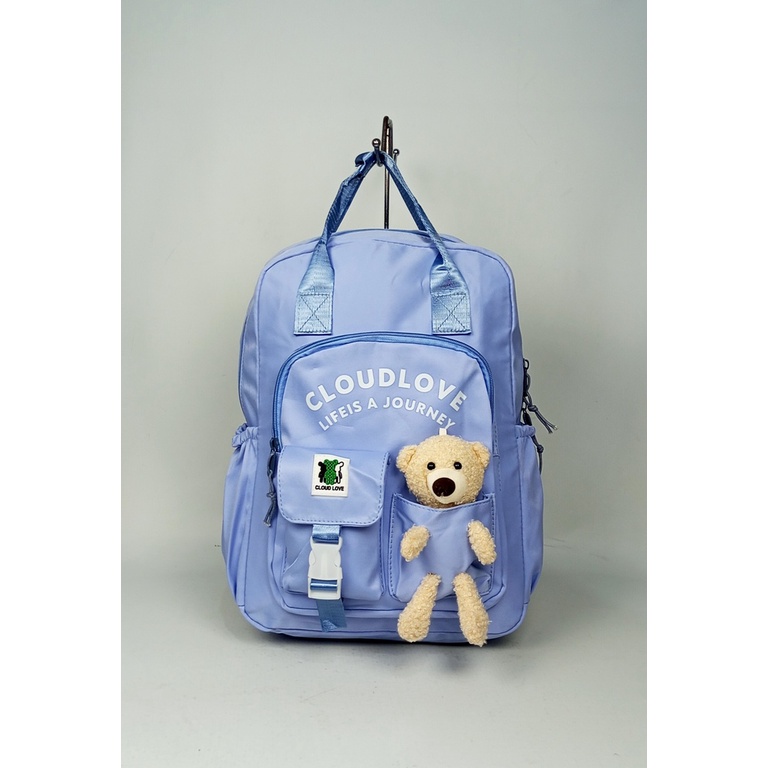 STANDARD MATERIAL / TAS KOREA FASHION / RANSEL KOREA TRENDY / TAS KOREA IMPORT/ RANSEL KOREA SEKOLAH / TAS SEKOLAH KOREA / TAS KOREAN / RANSEL SEKOLAH CEWEK FREE PIN BROSS + BONEKA TERMURAH!