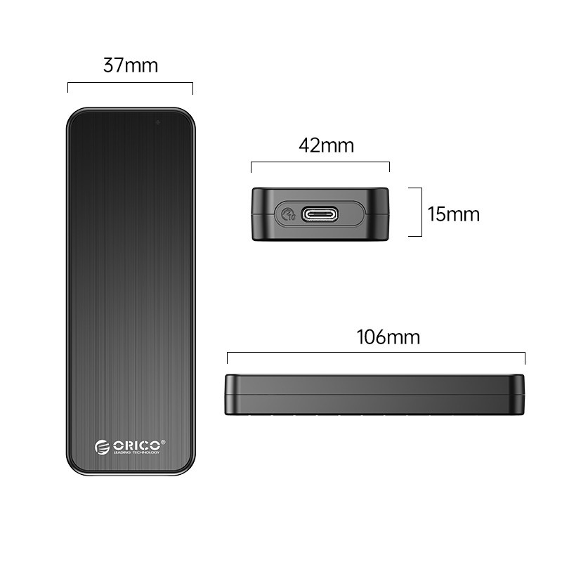 ORICO HM2C3 USB3.1 Gen1 Type-C 6Gbps M.2 SATA SSD Enclosure