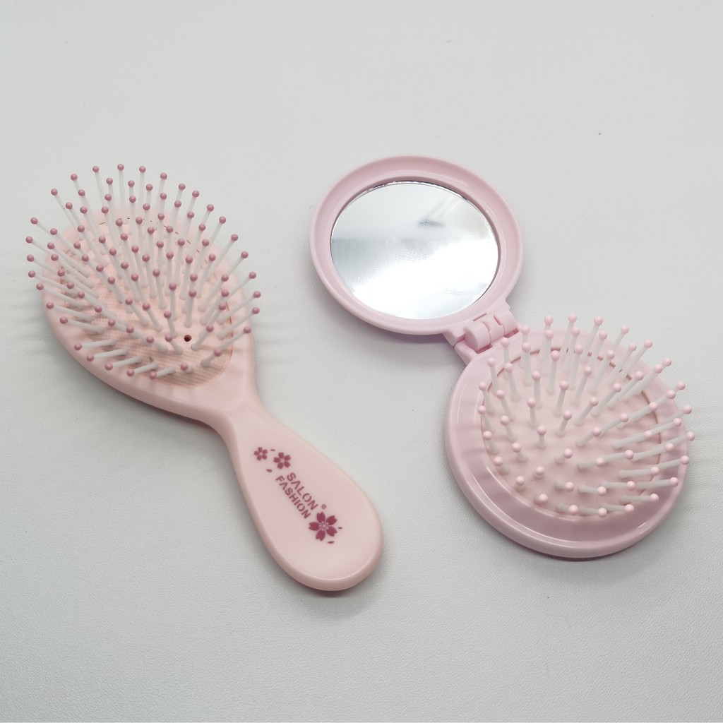 Sisir Mini Pastel Korea Pink stylish Premium Mudah Dibawa Sisir Berpergian Sisir Kantong