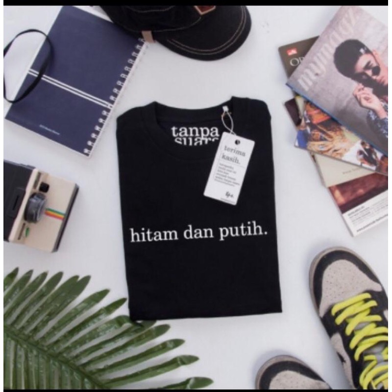 BAJU KAOS TSHIRT PRIA WANITA KATA KATA LUCU HITAM DAN PUTIH
