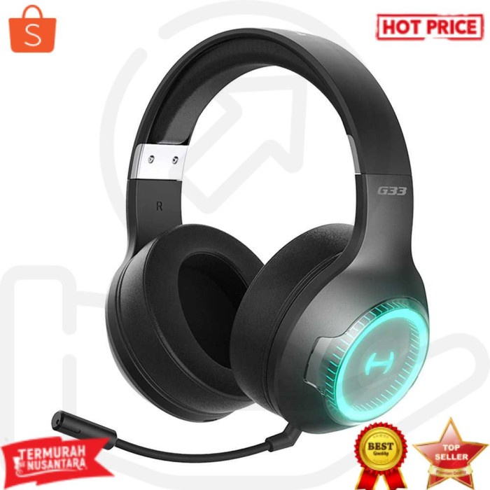 Edifier Low Latency Bluetooth Gaming Headphone Headset - G33BT
