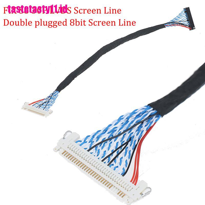【TTID】250mm with hooks LVDS Cable FIX S8 30P double 8bit for 17-21 LCD LVDS cab