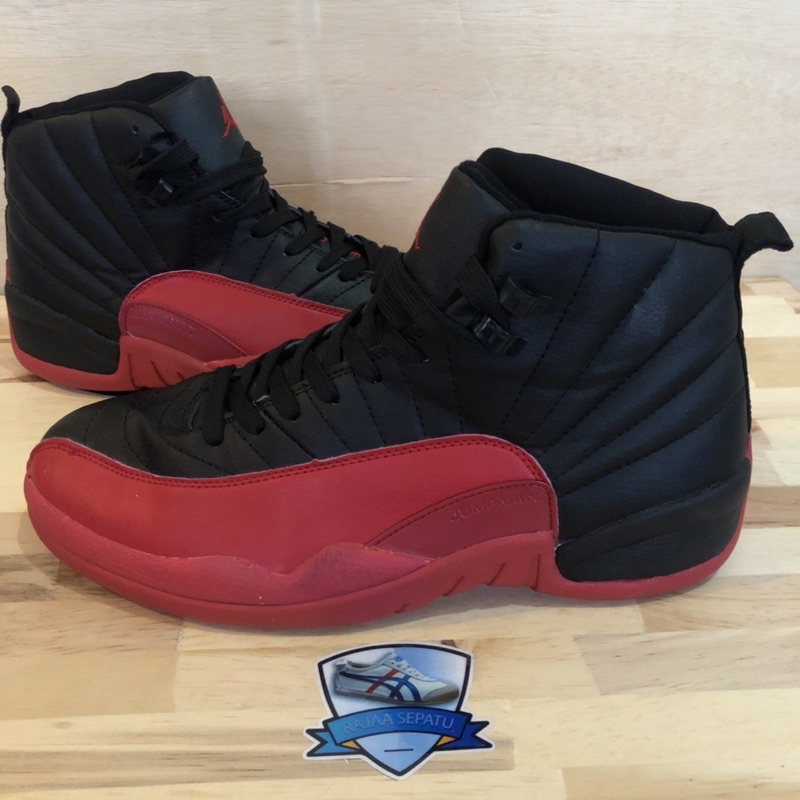 Nike Air Jordan  12 Flu Game  Black Red