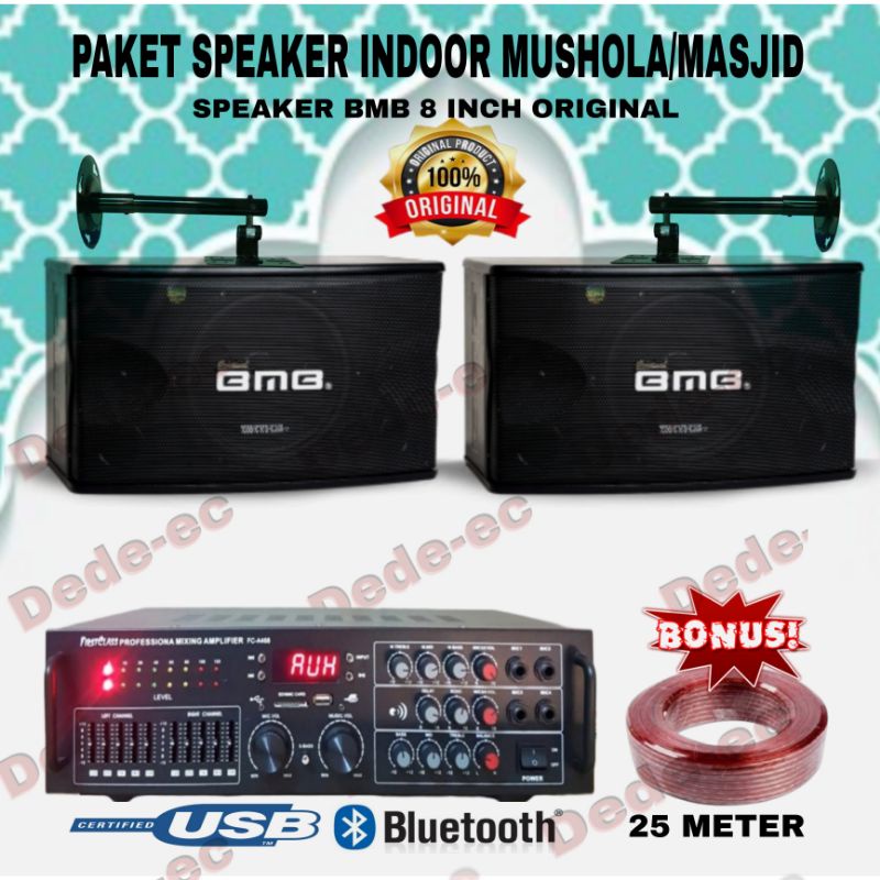 Paket Speaker indoor masjid/Mushola speaker BMB 10 Inch original