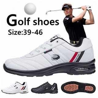 (BISA COD) Baru Sepatu Golf Pria Ringan Sepatu Pria Golf Tahan Air Anti-Slip Sepatu Sepatu Golf Bernapas Sepatu Olahraga (Stok Siap Lokal)
