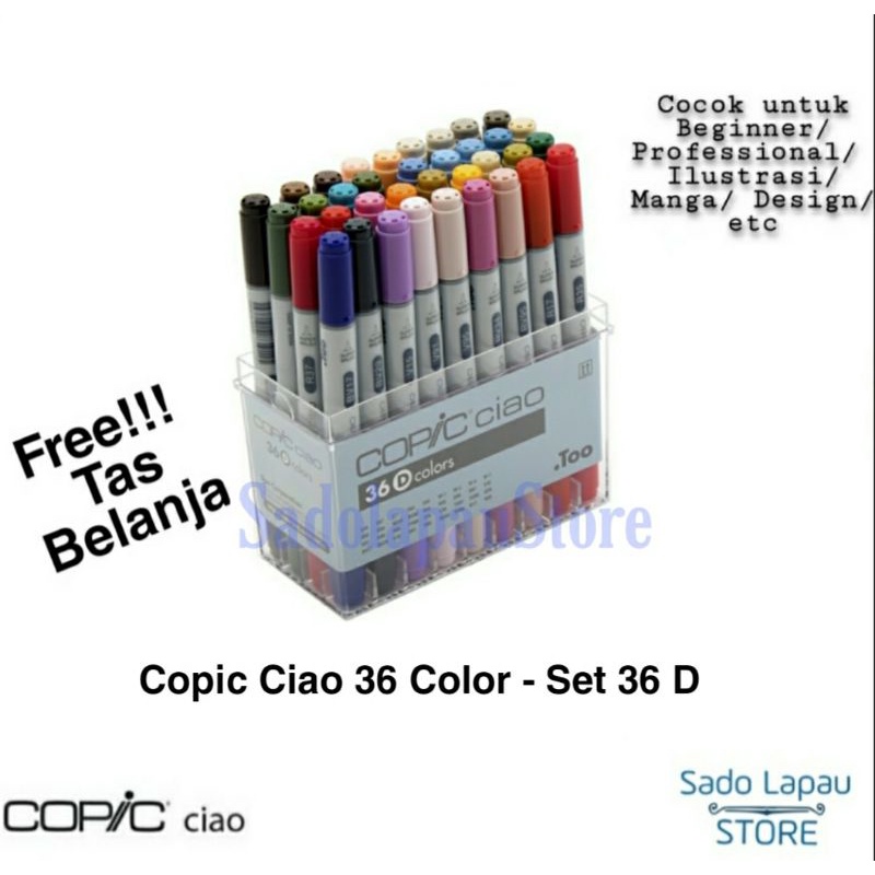 

PROMO COPIC CIAO 36 COLOR SET D / CCM/36D