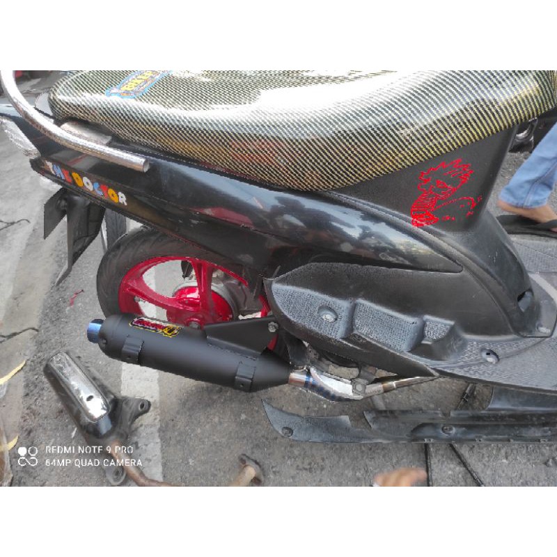 Knalpot Tsukigi, knalpot sugi Daeng Beat/Scopy/mio/vario/Beat2020/Genio Pipa lewat atas-6