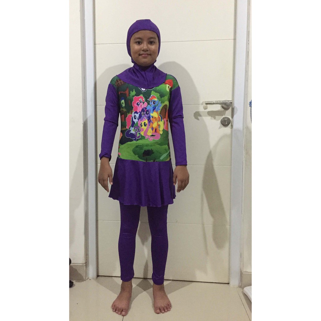 Baju Renang Anak Muslimah My Little Pony