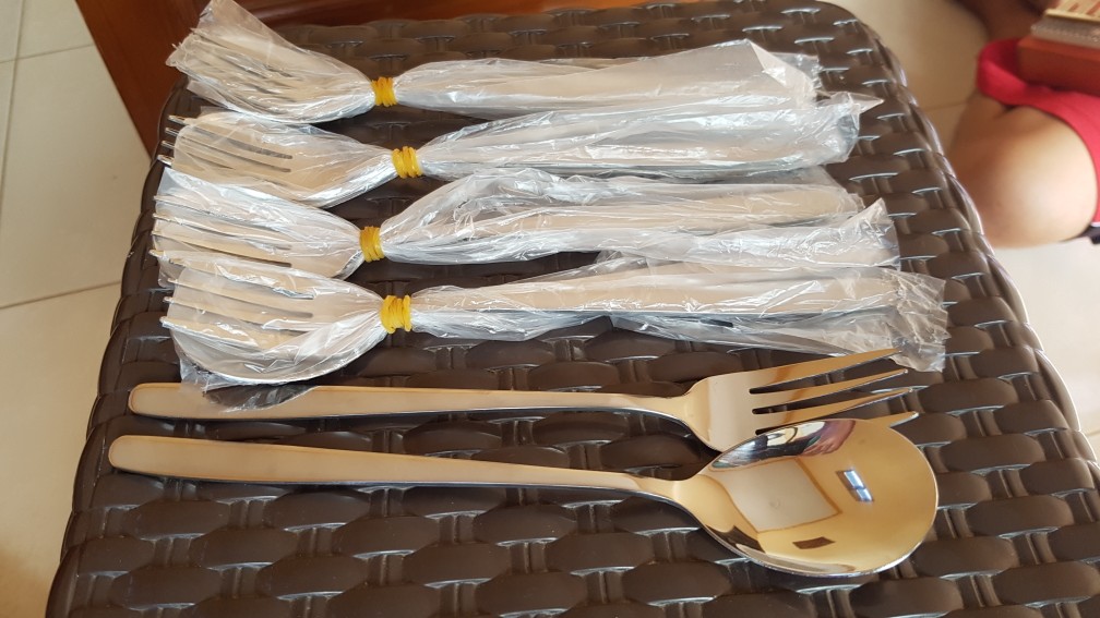 Alat Makan Sendok Garpu Korea Stainless