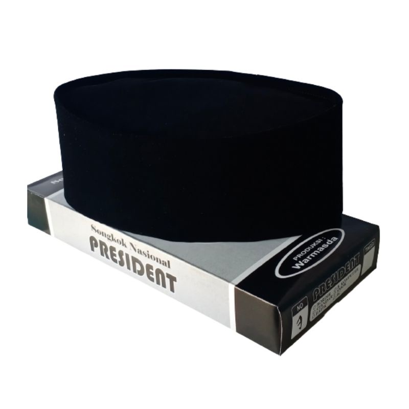 Peci Hitam - Songkok Hitam - Peci Anak - Peci Dewasa Tinggi 9 cm