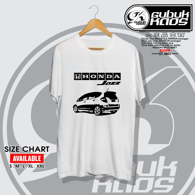 BAJU KAOS DISTRO HONDA JAZZ RS VECTOR - GUBUK.KAOS