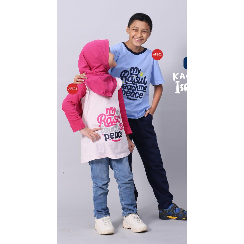 New Couple Afrakids AF302 (boy) &amp; AF303 (Girl-Tunik)  &quot;My Rasul Teach Me Peace&quot;