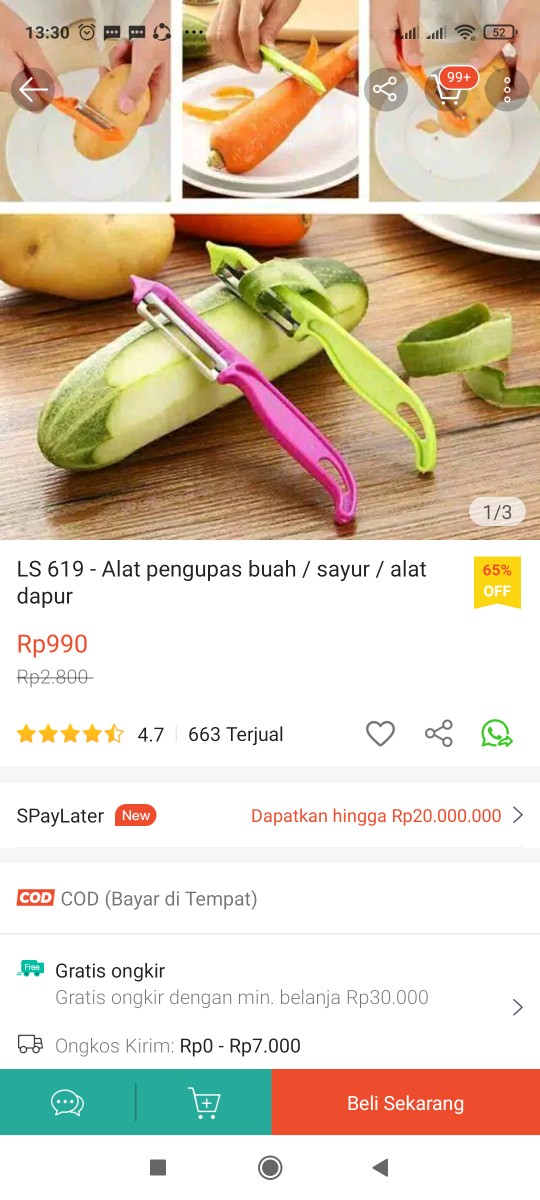 Ls 619 - Alat Pengupas Buah / Sayur / Alat Dapur