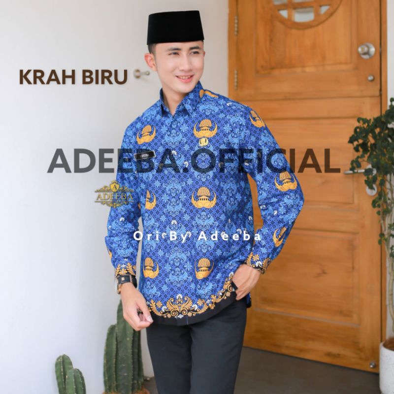 KORPRI TERBARU 2022 WANITA PRIA (KERAH BIRU)