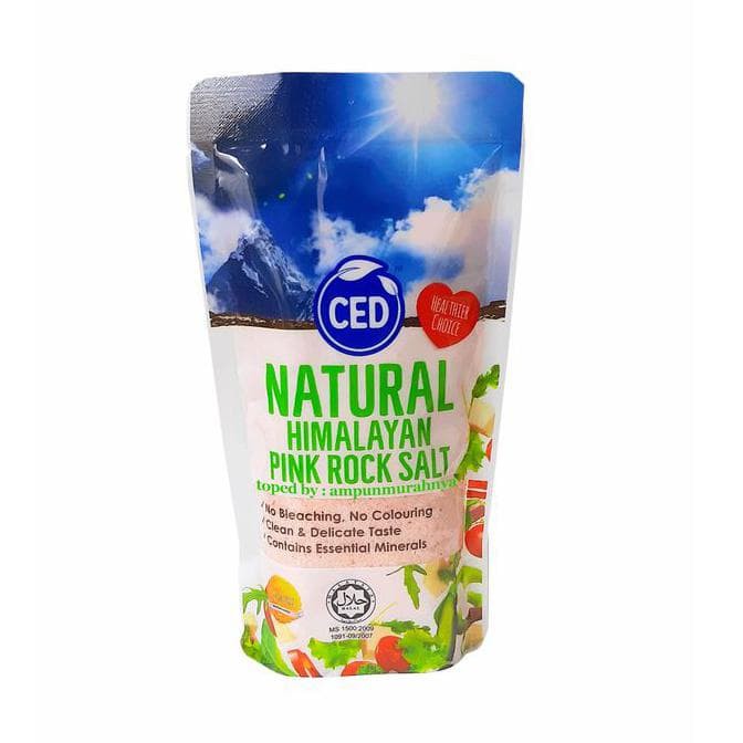 

GARAM HIMALAYA - CED NATURAL HIMALAYA PINK ROCK SALT 500GR CED GARAM NARUTAL HIMALAYAN GARAM HALUS
