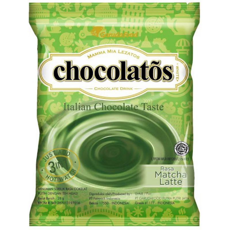 

Chocolatos Drink Matcha/Dark Chocolate 10 x 24 gram