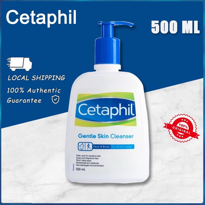 Cetaphil Gentle Skin Cleanser 500ml  For Face Body Sabun Pembersih Muka untuk Skin Care Cocok Untuk Segala Jenis Kulit