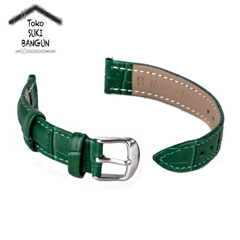 TALI JAM 20mm Bamboo COLOR Kulit Leather Buckle Watch Band Strap