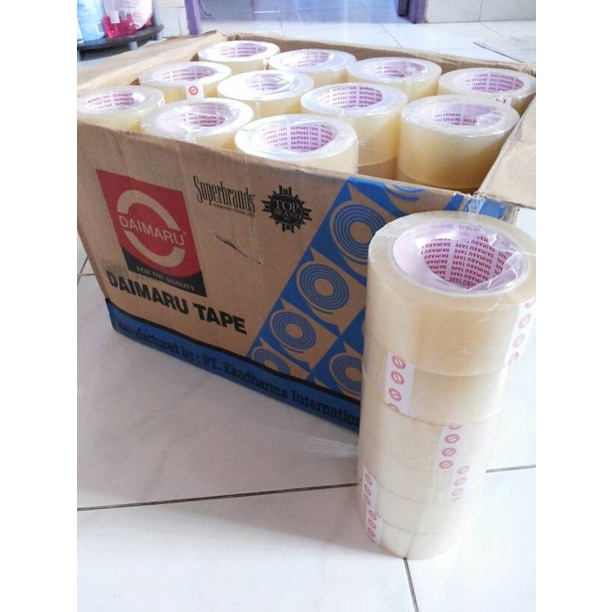 

perekat-pengikat- lakban daimaru 2" (48mm x 90yard) / selotip / solasi / solatip - bening -pengikat-