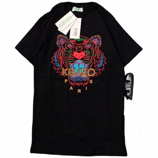 KAOS KENZO TIGER NEON HITAM / BAJU KENZO / TSHIRT KENZO / MIRROR ORIGINAL 1:1