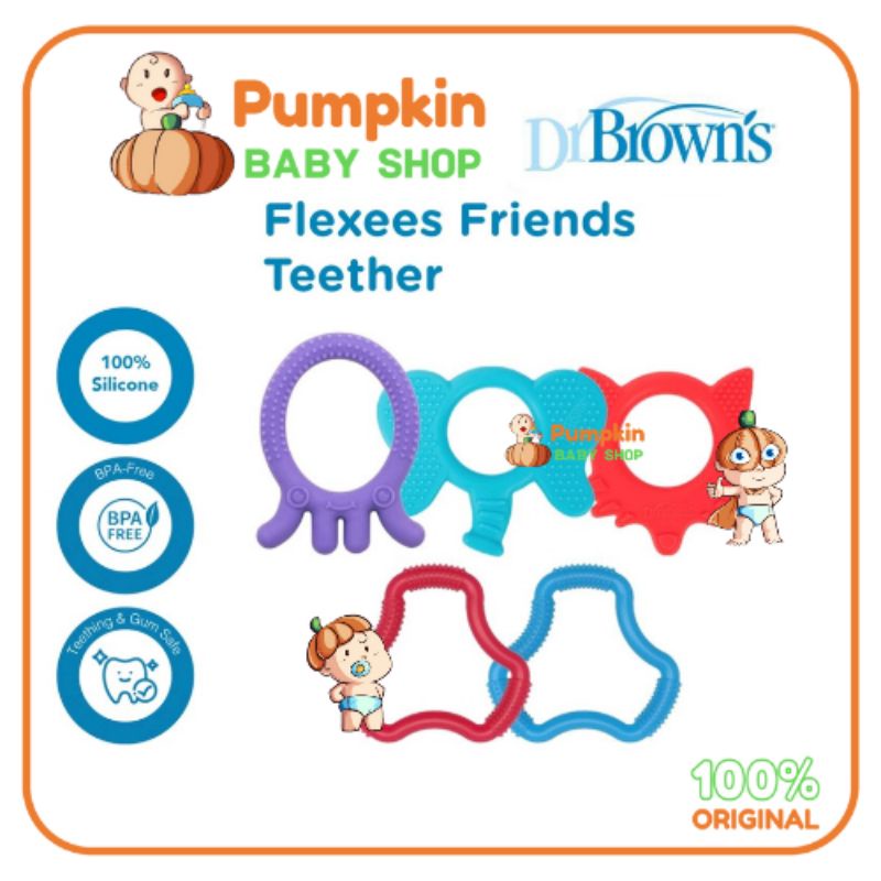 Dr Browns Flexees Teether - Gigitan Dr browns