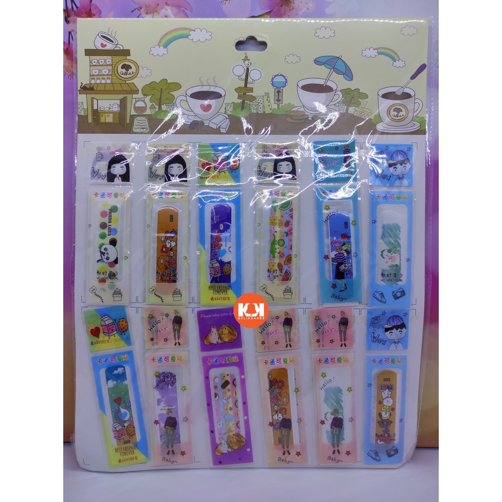 HANSAPLAST KARAKTER ANAK BTS BT21 ISI 5 PCS/ PLESTER LUKA KARAKTER ANAK MOTIF BTS BT21