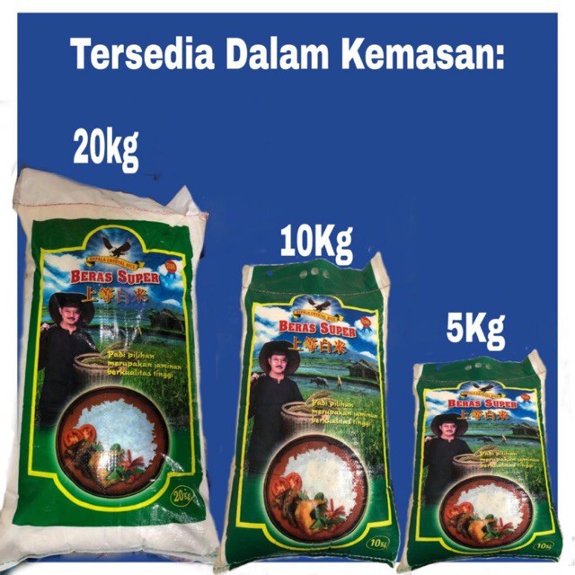 

Beras pak tani 10kg dan 20kg