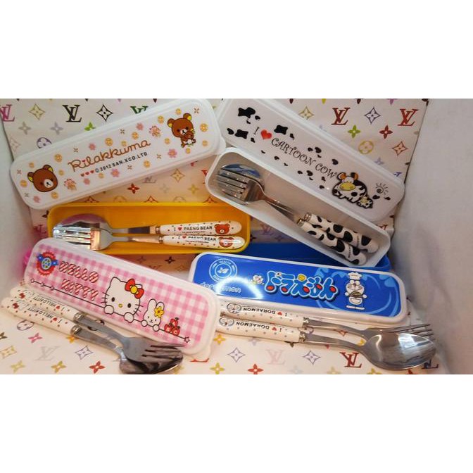 Sendok Keramik Karakter / Sendok Makan Anak / Sendok Set