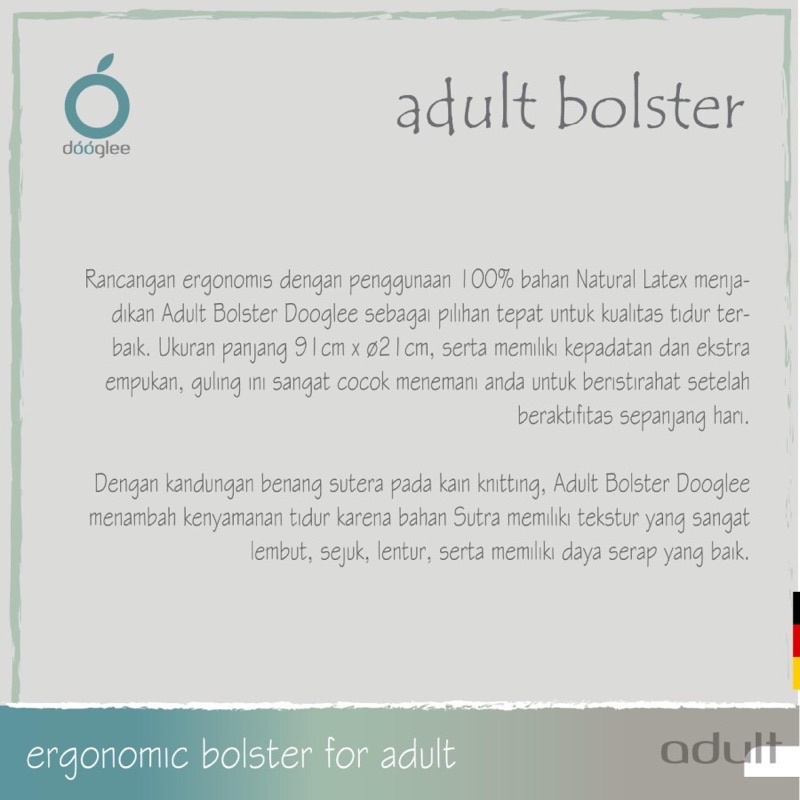 Dooglee Adult Bolster